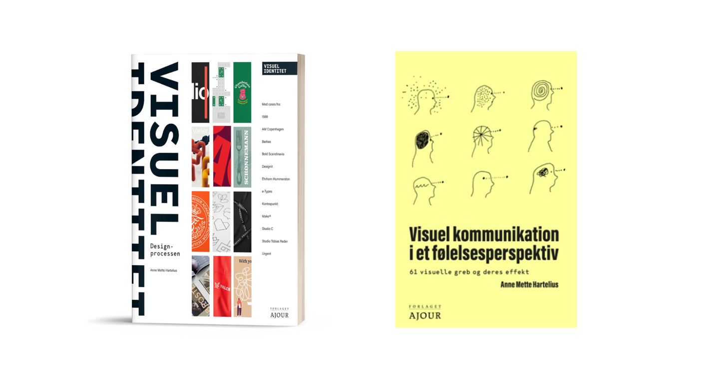 To bøger om visuel identitet