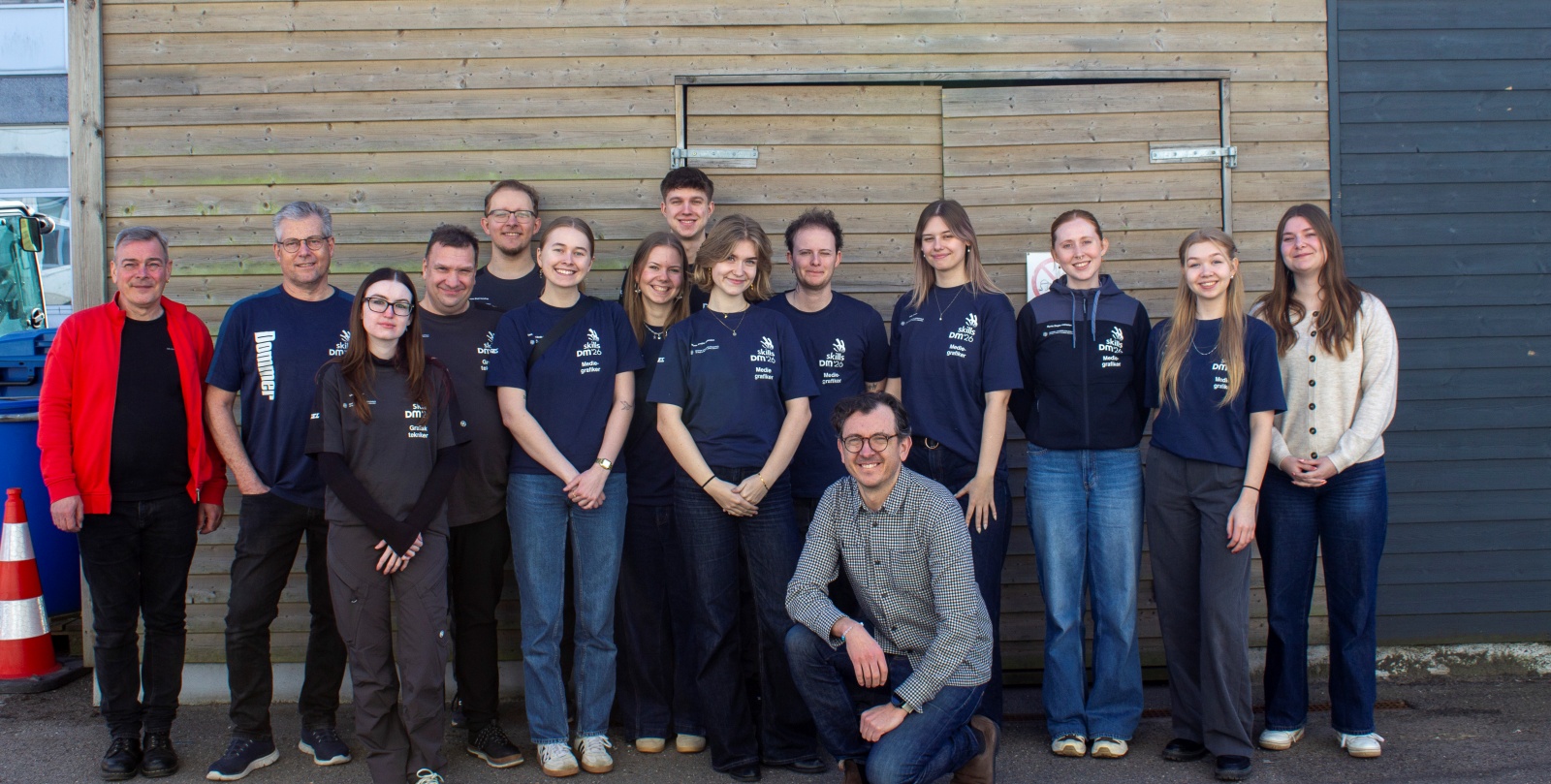 Grafiske elever samlet på bootcamp før DM i Skills