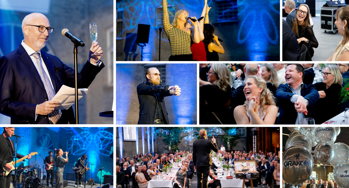 Kommunikationsindustrien står aldrig stille – og det gjorde dansegulvet heller ikke! GRAKOMs 150-år jubilæumsfest var en stor succes