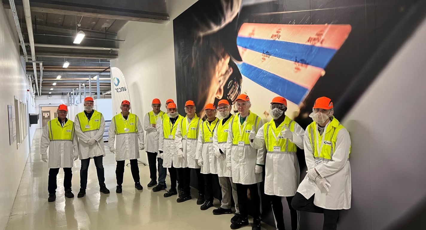 Grafisk teknikerlærlinge på virksomhedsbesøg