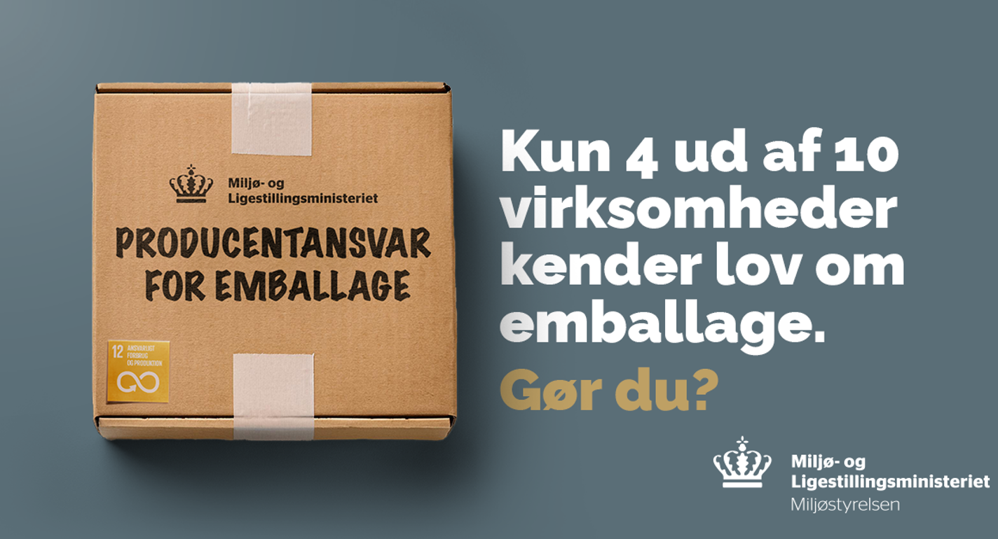 Miljøstyrelsen ude med kampagne om emballageaffald